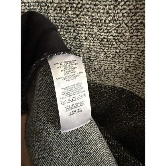 Loft Speckled Tweed Short Sleeve Sheath Dress Gray/Black Size 10 - Picture 5 of 5